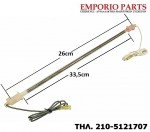 ΓΥΑΛΙΝΗ ΑΝΤΙΣΤΑΣΗ ΨΥΓΕΙΟΥ 26cm-33,5cm - 135 watt - 230 volt, 10205826